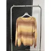 Frauenpullover Frühherbst Nischendesign Trendy Brand Halo gefärbt Regenbogen Mohair Hand genähte Diamant Strickpullover