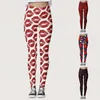 Women's Pants Lovesy Stripes Day Print Leggings For Yoga Running Valentine's