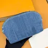 Ковбойский кошелек длинный кошелек синий ключ для оболочки сумочка косметическая сумка джинсовая кошельки закрытие молнии старые цветочные буквы высокое качество