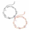 Double Layer Pearl Charm Bracelets S925 Sterling18K Rose Gold Small Fresh Designer Jewelry For Women Elegant Thanksgiving Day Bra5057485