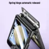 Per Samsung Galaxy Z Flip 5 Case Electroplated Transparent Folding cerniera con pellicola a specchio Copertina rigida All inclusive