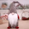 2018 스탠딩 크리스마스 페이스리스 인형 플러시 장난감 크리스마스 트리 새해 아이 선물 휴대용 가정용 장식품 장식 1307L
