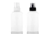 50pcs 100ml empty White spray plastic bottle PET100CC small travel spray bottles with pump refillable perfume spray bottles lot5148080