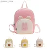 Mochilas Backpack Backpack Boy Cartoon Urso Rabbit Tiger Bolsa de jardim de infância Bolsa Criança Bolsa de Criança Kawai Backpack Y240411