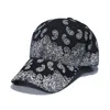 Ball Caps Men Mulheres Esportes de Golfe de Golfe Praço solar Caixa de caju estampado Banco de beisebol Snapback Hip Hop Pasta mágica Capéu de sol ajustável W44