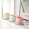 Tasse en céramique en forme de fleur de 300 ml