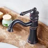 Rubinetti del lavandino da bagno sugan vita mazzo montato per acqua fredda rubinetto nero lavaggio nero lavabo bacino da rubinetto.