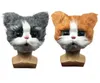パーティーマスクかわいい猫マスクハロウィーンノベルティコスチュームパーティーフルヘッドマスク3Dリアルな動物猫ヘッドマスクコスプレ小道具2208266507221