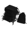 100st 5x7cm Velvet Drawstring Pouch Bag Jewelry Christmas Wedding Present S Puches Packaging Sachet Bonbon Zakjes 2110133699194