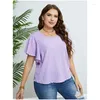 Dames t shirts xl-4xl dames shirt plus size falbala dames blouse tops vrouw