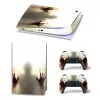 Autocollants GameGenixx PS5 Digital Edition Skin Sticker Merveilleux conception de conception Decal Améliorable Couverture pour la console PS5 et 2 contrôleurs