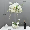 Decorative Flowers Crystal Column Table Flower Decoration El Restaurant Artificial Wedding Banquet Sim