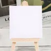 Cadres de peinture à l'huile blanche Canva Artist Square Mini Blank Art Boards Cotton Toile Panneaux