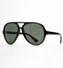 Pilot Pilot Sunglasses Fashion Kobieta Man Sun okulary Sun Claless Soczewki Des lunettes de Soleil ze skórzaną brązową case3480725