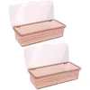 Kök förvaring 2 st Cupery Box redskapsbehållare Chopstick Rest Drawer Organizer Flatware Drying Rack PP PP