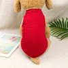 Dog Apparel Pet Tank Vest Solid Color Breathable Comfy Sunproof Puppy Small Clothes Thin Teddy Cats Cool Spring Summer Wear