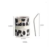 Mugs 300ML Stainless Steel Coffee Mug Creative Straw Style Portable Water Cup Ice American Breakfast Milk Juice