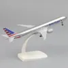 Modèle d'avions métalliques 20 cm 1 400 États-Unis B777 Réplique d'alliage avec des jouets d'atterrissage Collectibles Giver d'anniversaire 240328