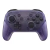 Cas Extremate Clear Atomic Purple Purgogn Gated Sticks Faceplate Plate arrière Pattein de remplacement Boîtier de prise de remplacement pour NS Switch Pro