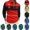 2024 Neues F1 Langarm Polo-Hemd-Hemd-Formel 1 Halbzip T-Shirt Jersey Team Driver Racing Anzug Uniform Mens Mode übergroße Sweatshirt 697