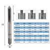 CMCP Toccine della filettatura della metrica a destra M3 m3,5 m4 m5 m6 m10 m10 m12 HSS TAP TAP TAP BET BIT FLUTO DRIVE DRIVA PRESER