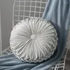 Pillow 35cm Throw For Couch Decorative 3D Pumpkin Vehicle Wheel Round Velvet Sofa Bed Floor Office Chair S