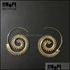 Hoop & Huggie Fashion Spiral Earrings Taper Stretcher Piercing Gauge Expander Plugs Body Jewelry Ear Accessories 20Pcs/Lot Drop Deliv Dhomz