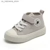 Sneakers Chaussures pour toile Chaussures High Top Boys Sports confortables Sous-semelle Sole Baby Baby Fashion Q240412