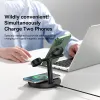 Chargers Baseus Magnetic Wireless Charger för iPhone 12 13 14 Pro Max Desktop Phone Stand Wireless Charger för Apple Watch AirPods Xiaomi