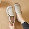 Sapatos casuais de couro genuíno feminino