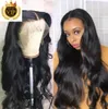 13x6 Glueless Lace Front Human Hair Wigs Brazilian Body Wave PrePlucked With Baby Hair 180 Density 360 Lace Front Wig Remy Hair9179384