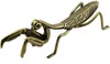 Estatuetas decorativas LQ Industrial Copper Oring Mantis Feng Shui Brass Ornamentos Pequenos Insetos Sólidos Antigo Micro-Carvedado Bronze