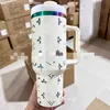 Nouvelle tasse de voiture de 40oz tasses tasses de crème glacée tasses à vide thermos avec des ventes directes d'usine de paille en gros