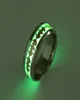 Anel para homens anéis luminosos do Batman para homens Black Gold Silver Stainless Aço Rings Glow in the Dark MacH Ring Jewelry1890845