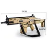 Electric SWAT Military Series peut tirer des balles en briques Guns Education Fn Scar 17s Modèles Gatined Blocy Blocs Boys Toy Cadeaux C11265N