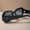 A129 Trendy Nowy prostokąta słońce Glass Moda Czarna marka octanu Kobieta Estetyczna okulary przeciwsłoneczne Women Designer 2024 For Girls Uv400