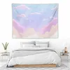 タペストリーカラフルなピンクの雲のタペストリー - 寝室のためにぶら下がっている自然の風景の壁ティーンドームインディー装飾ポスターブランケット