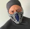 2021 Mortal Kombat SubZero Scorpion Cosplay Masks PVC Half Face Halloween Role Play Costume Props X08039417133