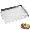 Tools 2 Pack Grill Basket Set Heavy Duty Stainless Steel Grilling Accessories For Vegetable Kabob Shrimp And More Bbq