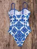 Swimwear féminin 2024 Western Style High End Leisure Beach Bassuit imprimé Bikini One Piece