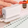 Mini Hole Puncher For 6 Holes Portable Large Punch Capacity Hole Puncher For Scrapbooks Paper