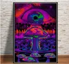 Abstract blacklight schilderijen kunst psychedelische trippy poster prints moderne muur canvas muurfoto's voor woonkamer thuis decor5956559