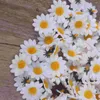 Dekorativa blommor 100 st bröllopsdekoration 4cm daisy blommor liten krysantemum vit brudtärna konstgjorda tusenskönor