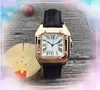 Luxury Classic Watch for Women quartz automatic date mens clock colorful cow leather strap waterproof luminous chain bracelet good nice looking watches gifts