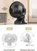 Electric Fans USB Rechargeable Portable Clip Fan 360 Rotation Adjustable Handheld Electric Table Fan Cooling For Student Dormitory Office