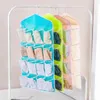 Storage Bags 16Grids Plastic Kids Shoes Organizers Clear Over Wall Door Hanging Closet Bag For Baby Socks Underpants Toys