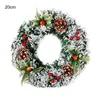 Decorative Flowers Durable Door Wreath Improve Atmosphere Scene Layout Pendant Front Garland Decoration Christmas Home Decor