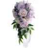 Wedding Flowers Lavndear Purple With Champagne Bouquet Bridal Bouquets Graden Style Long