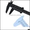 Other Plastic Vernier Caliper 80Mm 100Mm Jewelry Measuring Tools Minuble Scale Rer Portable For School Student Drop Delivery Equipment Dh2Hl