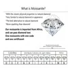 Silver 925 Original 2 8mm Brilliant Cut Diamond Test Past D Color Cow Head Wedding Ring Women Gemstone Jewelry240412